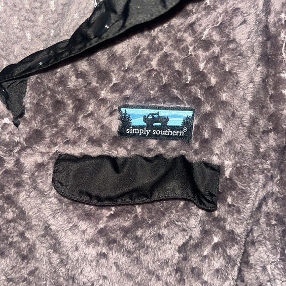 Simply Southern Dark Gray Textured Pullover - Picture 2 of 4